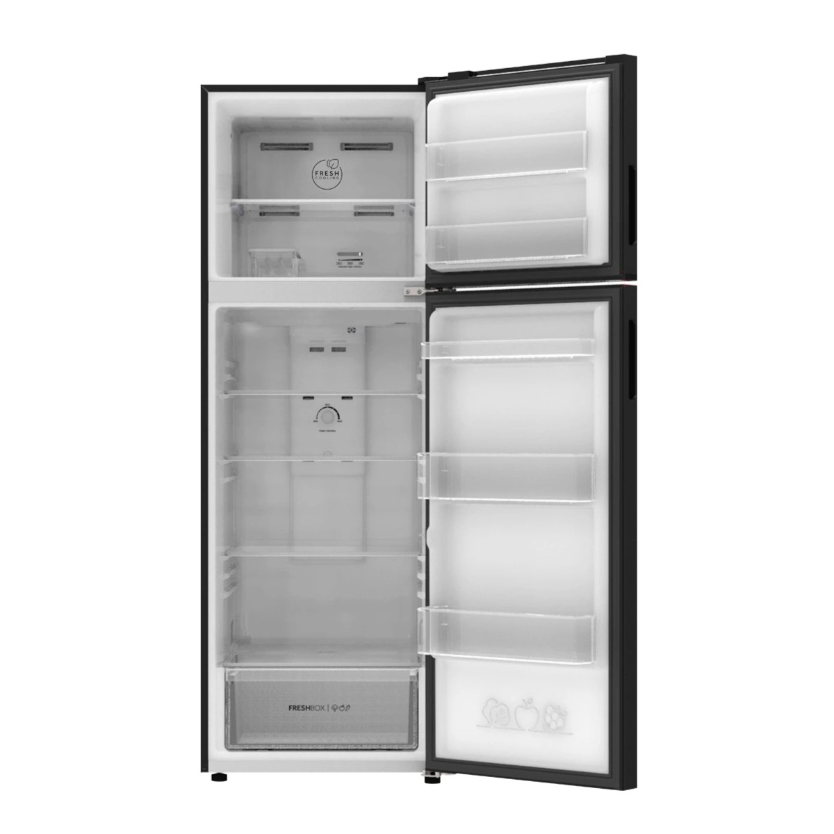 HAIER ตู้เย็น 2 ประตู ขนาด 12.6 คิว รุ่น HRF-350MNI สีดำ อินเวอร์เตอร์ ประหยัดไฟ รับประกันคอมเพรสเซอร์ 10 ปี