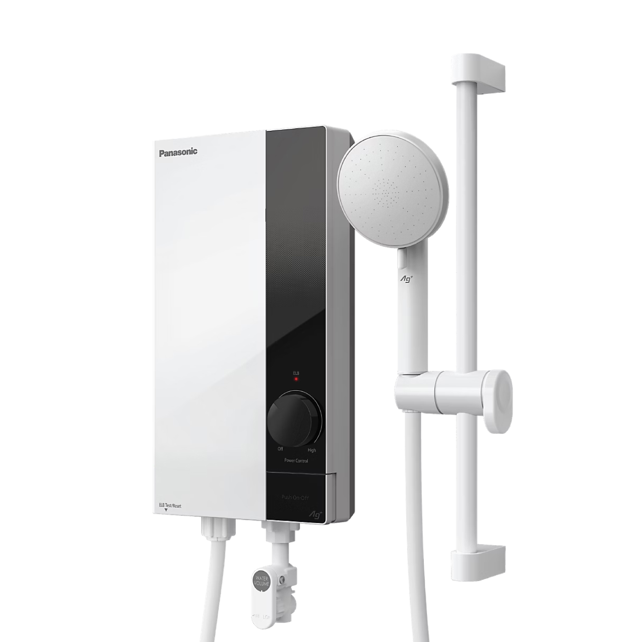 PANASONIC เครื่องทำน้ำอุ่น รุ่น DH-3US1TW 3800 วัตต์ หม้อต้มทองแดง ชุดสไลด์บาร์และฝักบัว ประกัน 5 ปี