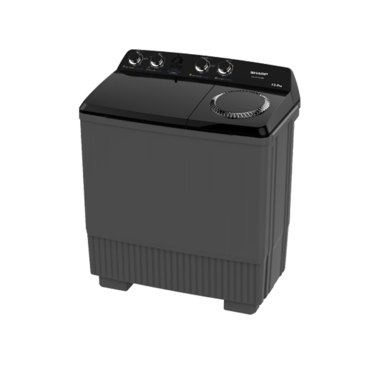 SHARP เครื่องซักผ้า 2 ถัง รุ่น ES-TW130BK ขนาด 13 กิโลกรัม รับประกันมอเตอร์ 10 ปี