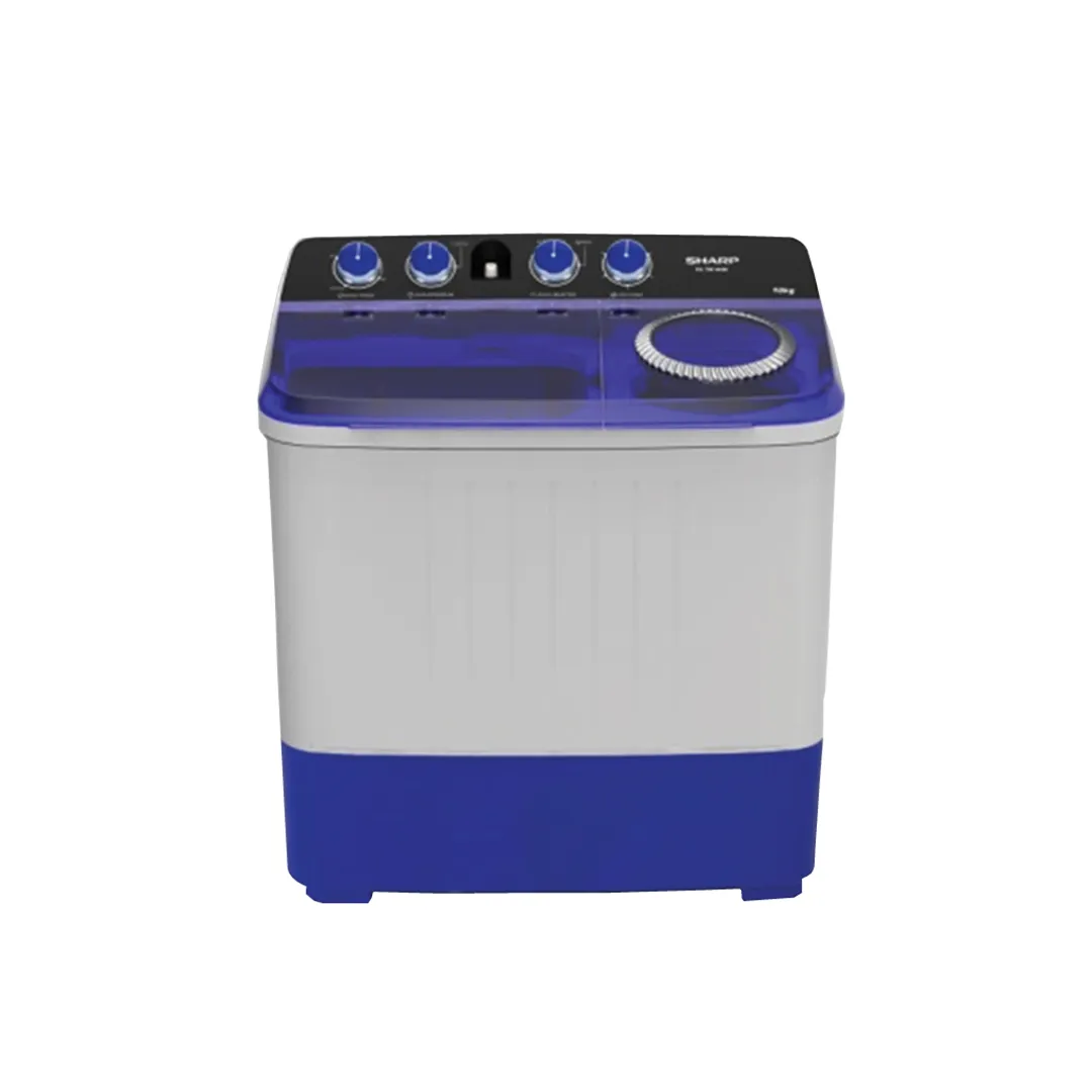 เครื่องซักผ้าสองถัง Sharp รุ่น ES-TW120BL ขนาด 12 kg. ประกันสินค้า 1 ปี มอเตอร์ 10 ปี 