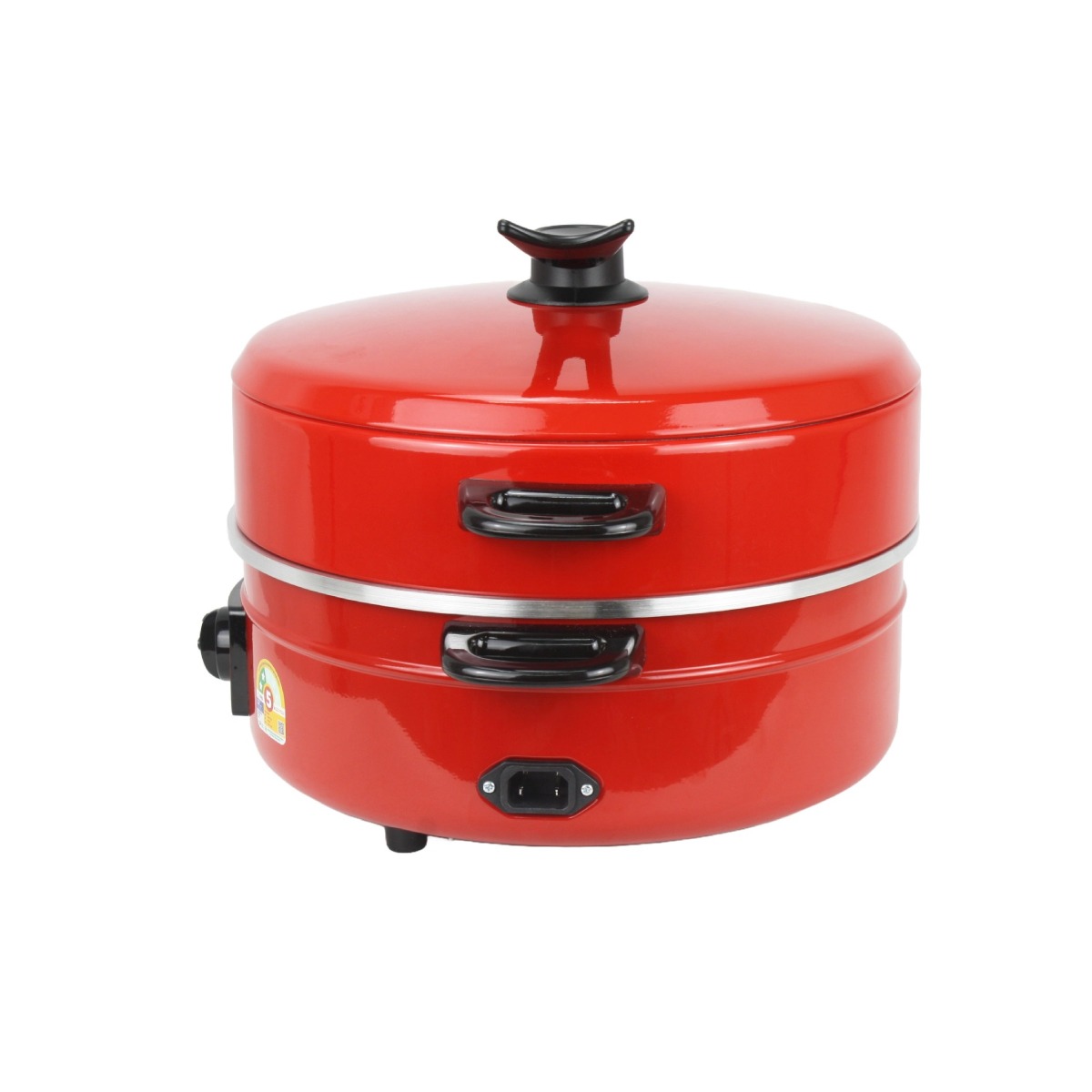 กระทะไฟฟ้า 2ชั้น (สีแดง) รุ่น MP16Q