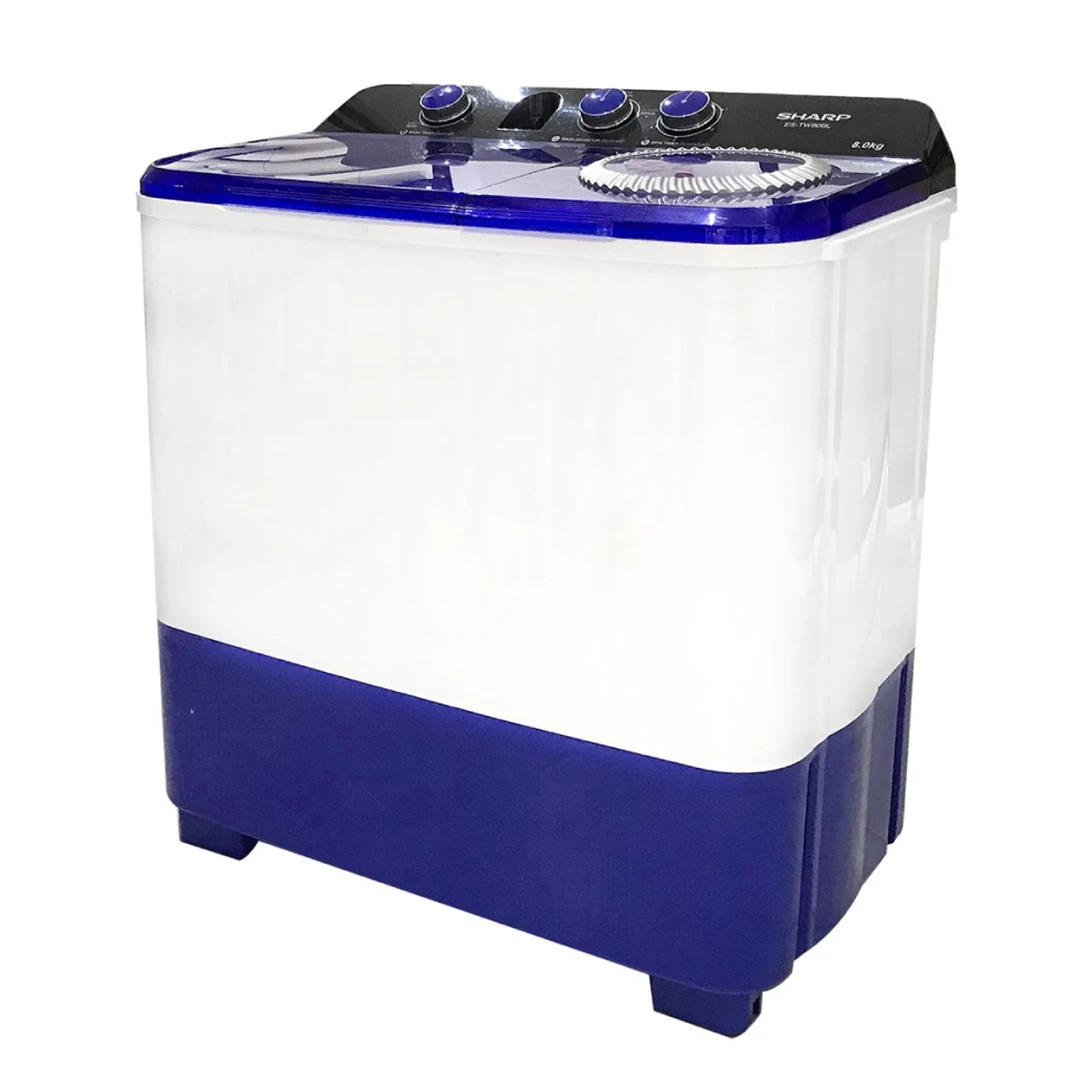  เครื่องซักผ้าสองถัง SHARP รุ่น ES-TW70BL ขนาด 7 kg. ประกันสินค้า 1 ปี มอเตอร์ 10 ปี