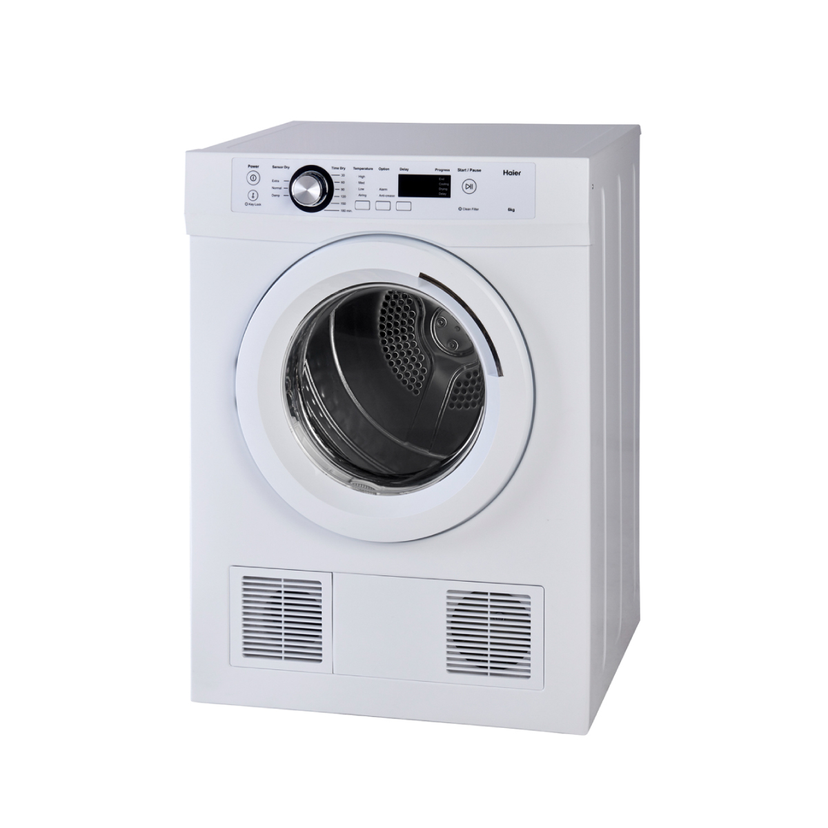 Haier เครื่องอบผ้า ขนาด 7 กก. รุ่น HDV70E1 ระบบเซ็นเซอร์คำนวณอุณหภูมิการอบผ้า รับประกันตัวครื่อง 1 ปี มอเตอร์ 5 ปี