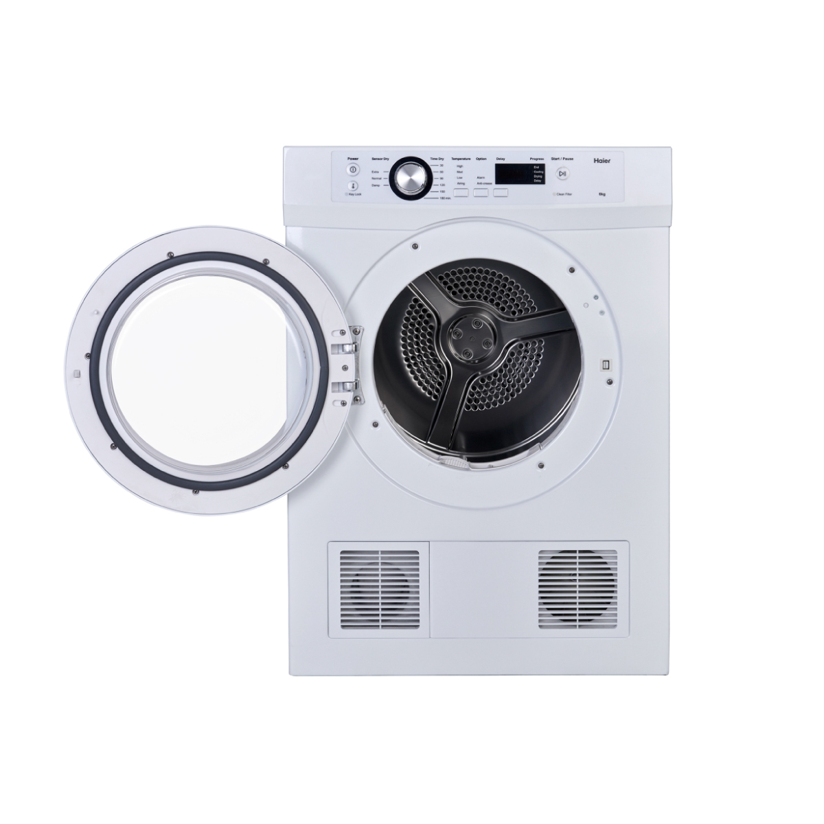 Haier เครื่องอบผ้า ขนาด 7 กก. รุ่น HDV70E1 ระบบเซ็นเซอร์คำนวณอุณหภูมิการอบผ้า รับประกันตัวครื่อง 1 ปี มอเตอร์ 5 ปี