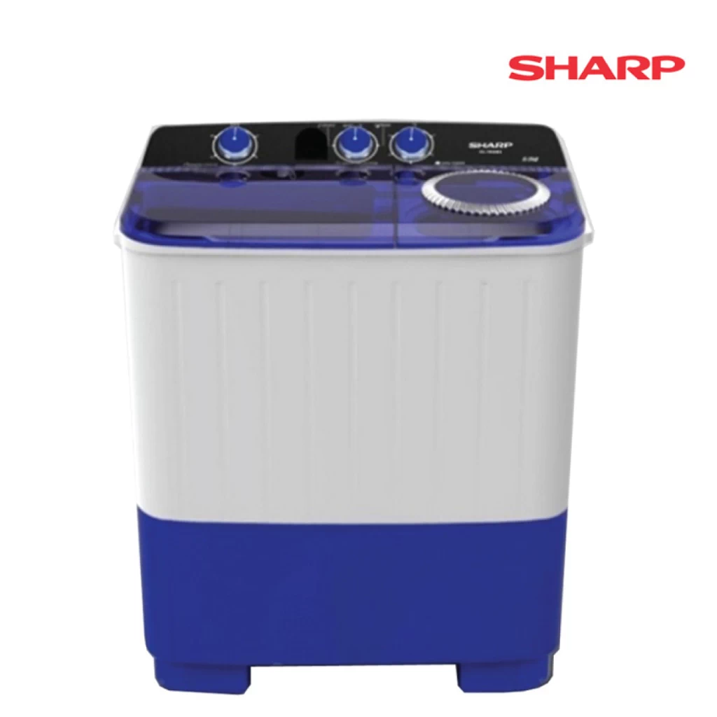 เครื่องซักผ้าฝาบน 2 ถัง SHARP รุ่น ES-TW90BL 9 kg.