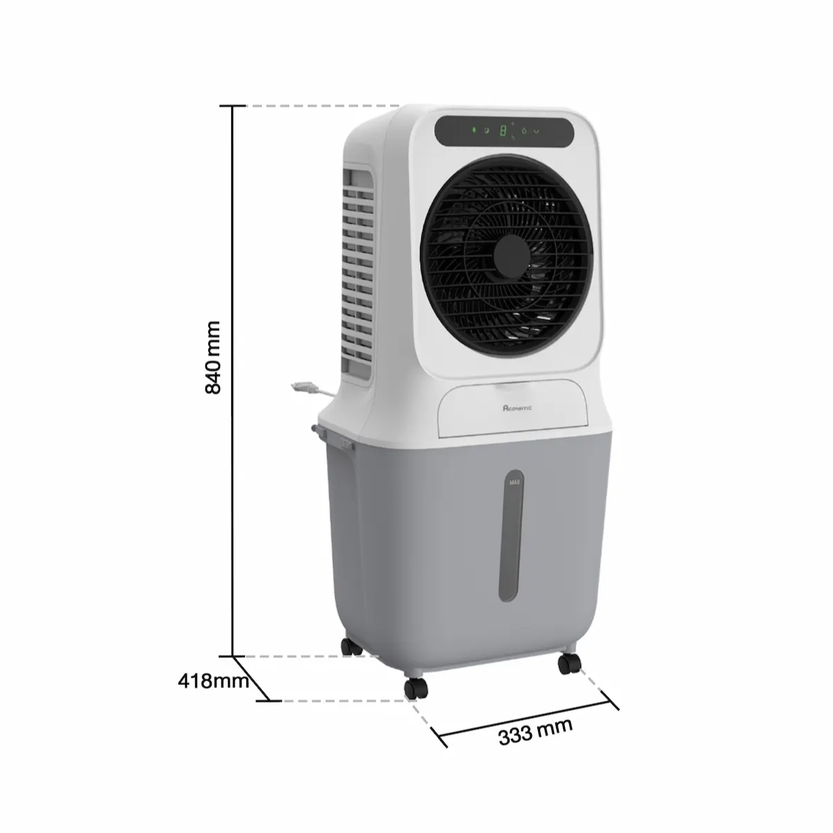 พัดลมไอเย็น ACONATIC รุ่น AN-ACC1230  25 ลิตร 90 วัตต์ ใช้งานได้ต่อเนื่อง 12 ชั่วโมง รับประกัน 2 ปี