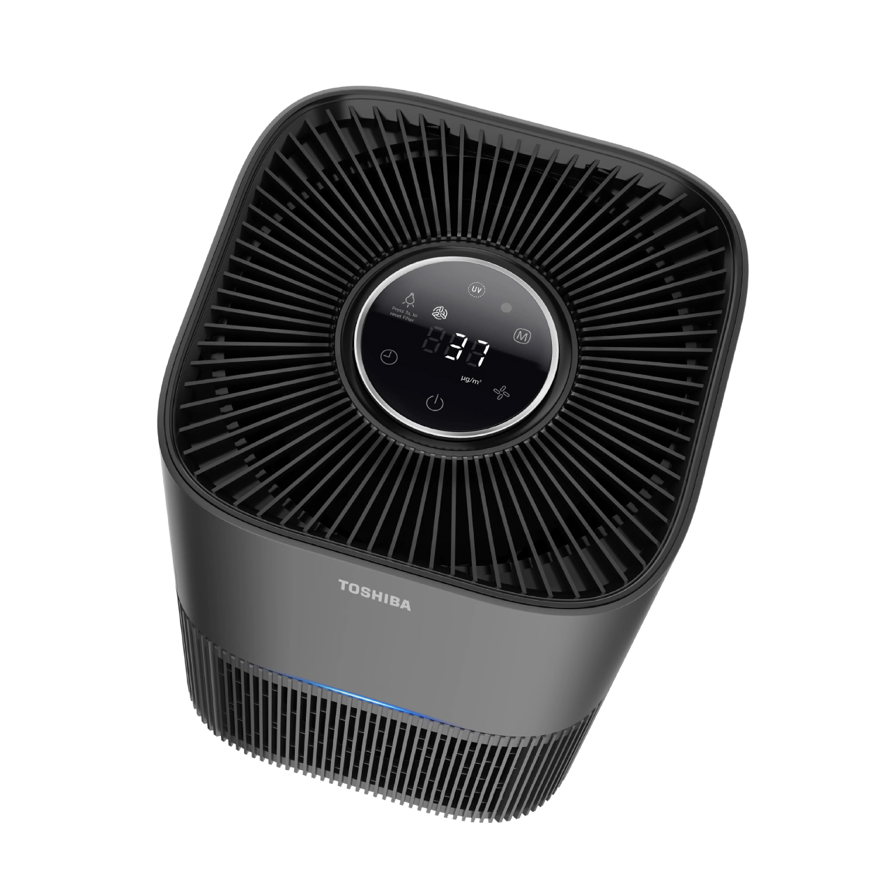 เครื่องฟอกอากาศ TOSHIBA TAP-YD25UTH(H) ขนาด 24-31 ตร.ม. ยับยั้งเชื้อโรคด้วยแสงยูวี หน้าจอดิจิตอล แสดงค่า PM 2.5