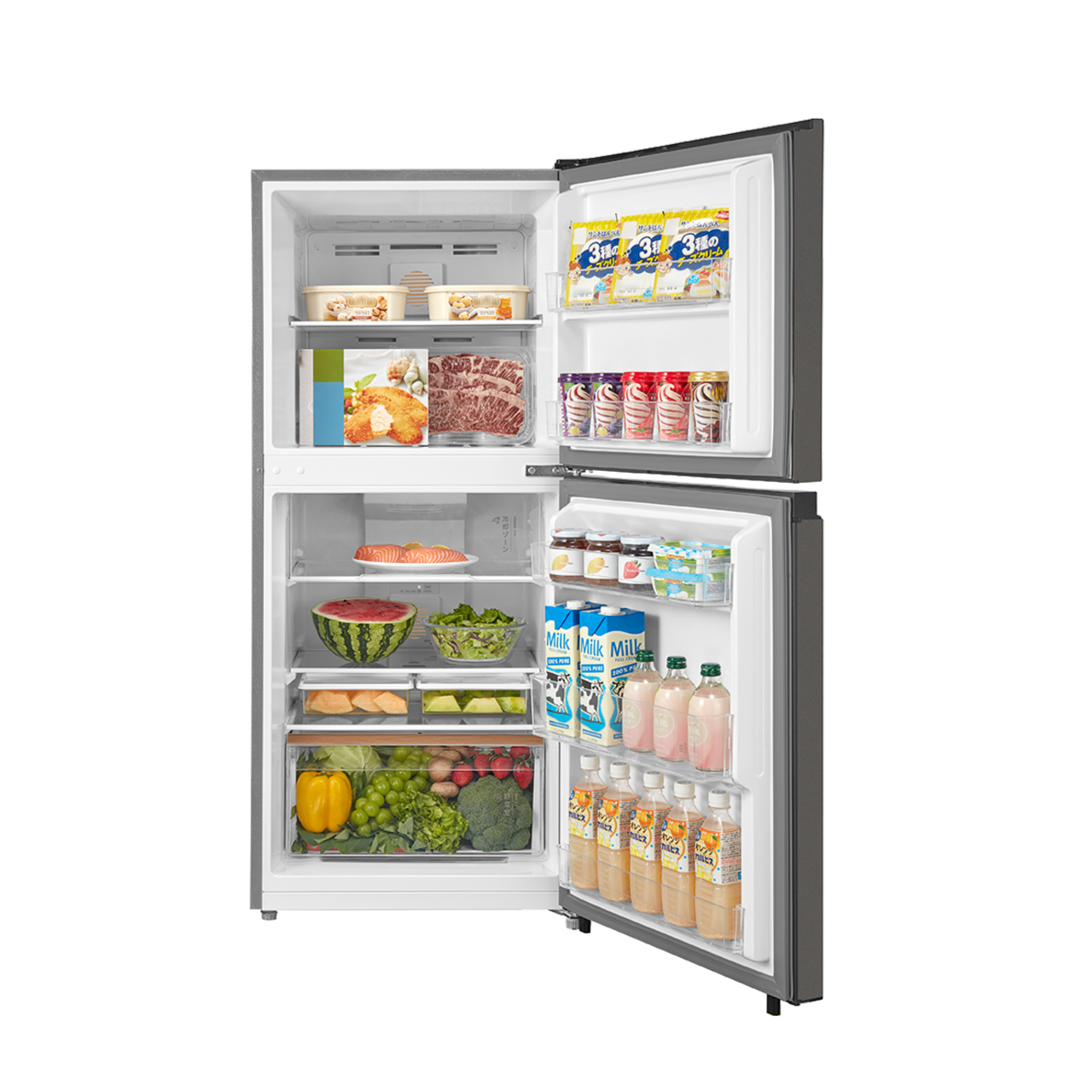 Toshiba ตู้เย็น 2 ประตู 6.4 คิว รุ่น GR-RT236WE-PMTH(50) ระบบ Inverter สี Dark Silver | ประกันคอมฯ 10 ปี