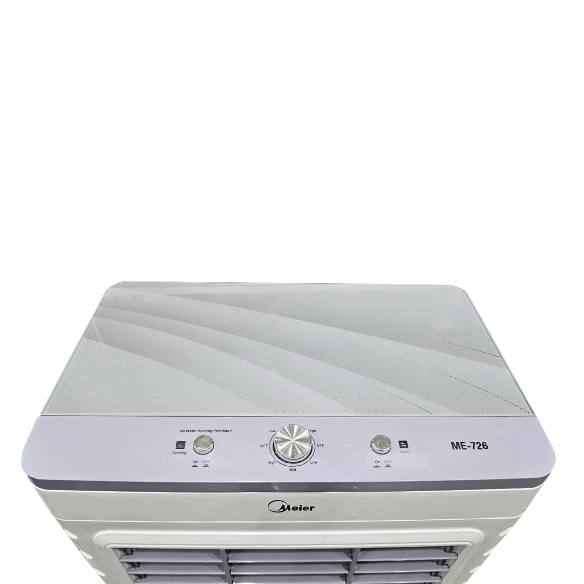 พัดลมไอเย็น MEIER รุ่น ME-726 ความจุ 70 ลิตร ขนาด 250 วัตต์ ลมเย็น ประหยัด มีล้อเคลื่อนย้ายง่าย รับประกัน 2 ปี