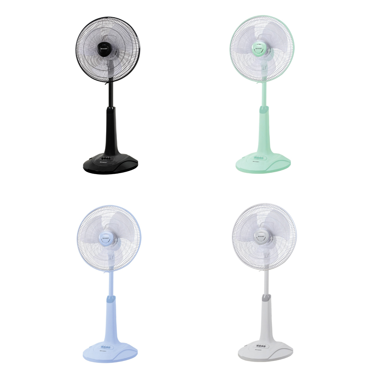 พัดลมสไลด์ Sharp รุ่น PJ-SL164 / PJ-SL163 ของแท้ ใบพัดขนาด 16 นิ้ว แบบ 3 ใบพัด รับประกันคุณภาพ สินค้ารับประกัน 3 ปี