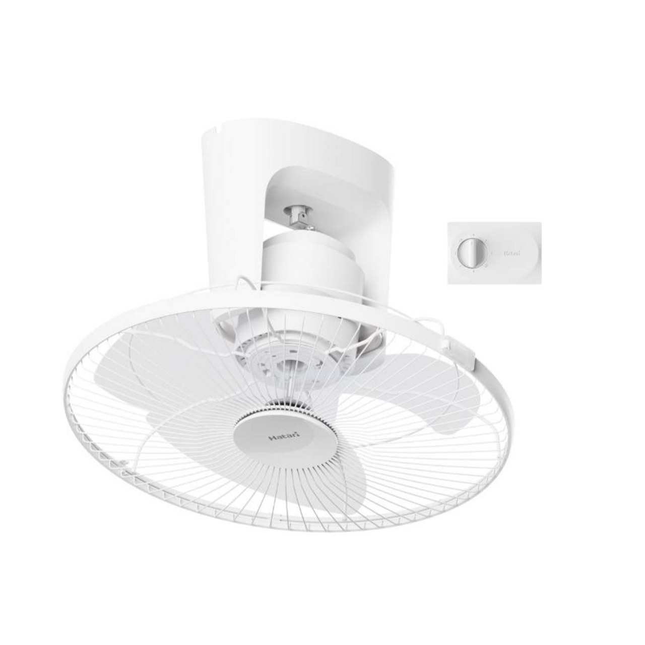 พัดลมเพดาน Hatari รุ่น C16M1 ขนาด 16 นิ้ว 46 วัตต์ สวิตช์แบบหมุนปรับ รับประกัน 3 ปี