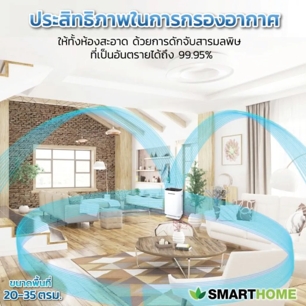 เครื่องฟอกอากาศ Smart Home รุ่น AP-180UV