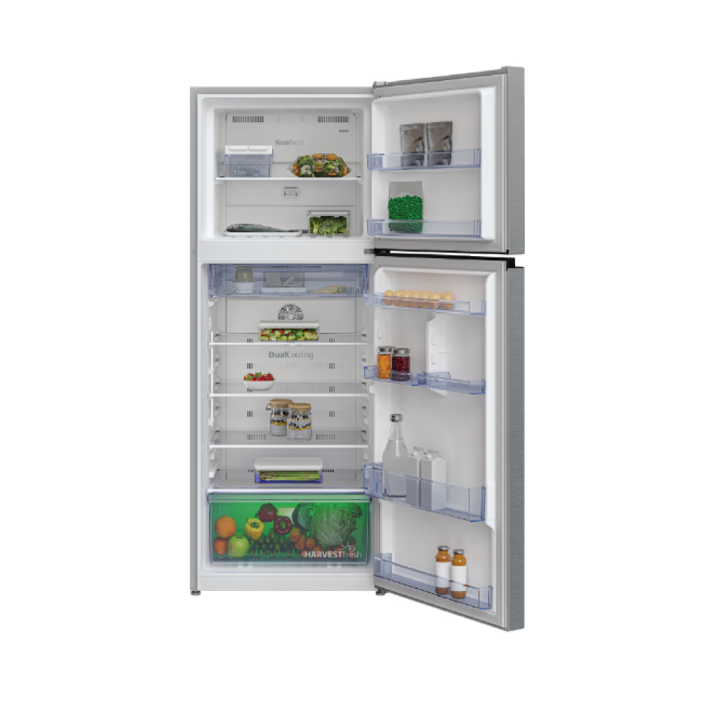     ตู้เย็น 2 ประตู BEKO RDNT200I50S 6.5 คิว สีเงิน